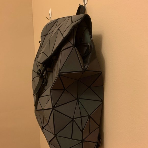 Reflective Geometric Backpack Purse - Picture 5 of 6